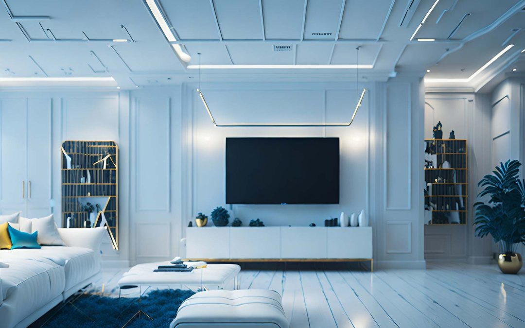 Oświetlenie za telewizorem – stosować?